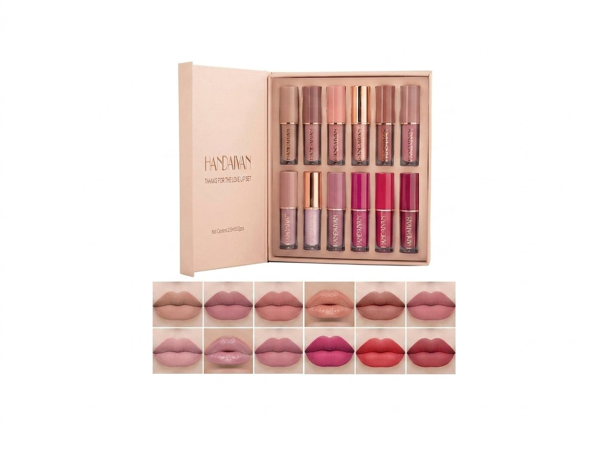 Mocallure Lip Gloss Set (12 PCS) | Long Lasting Shine Collection